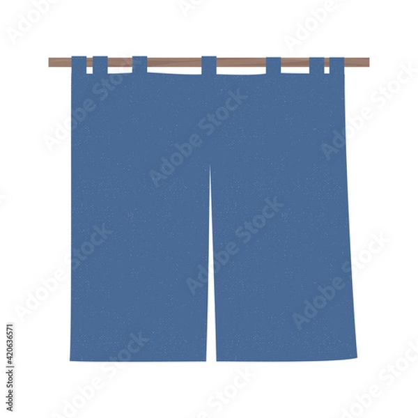 Fototapeta 紺の半暖簾