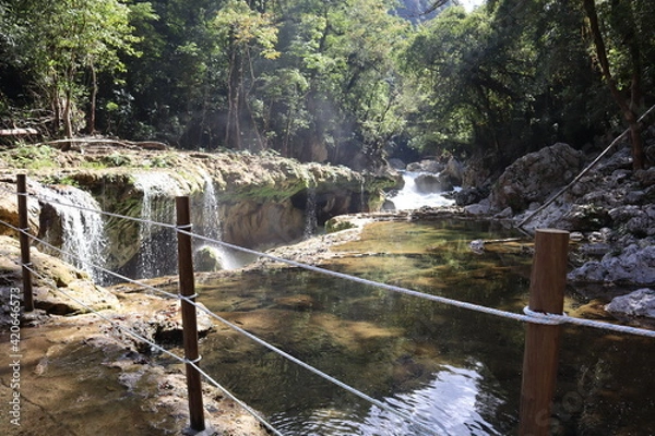 Obraz waterfall in the mountains