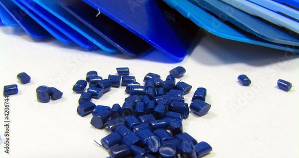 Fototapeta blue masterbatch