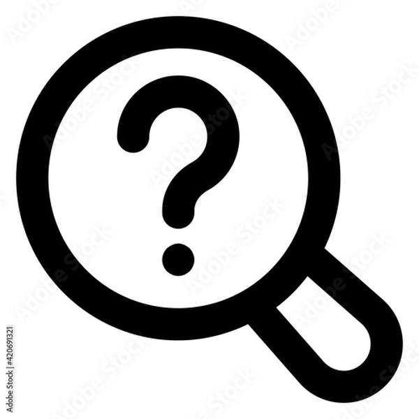 Fototapeta 
Unknown research in glyph trendy editable icon 

