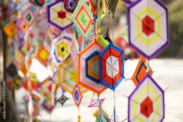 Obraz Amulet in hexagon hanging