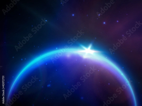 Fototapeta globe in space
