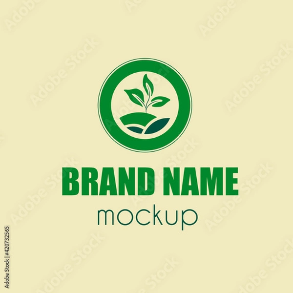 Obraz Logo mock-up for eco products