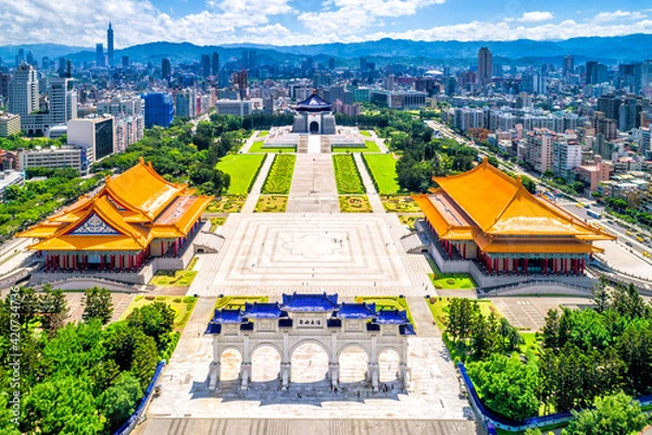 Fototapeta View of Chiang Kai-Shek Memorial Hall
