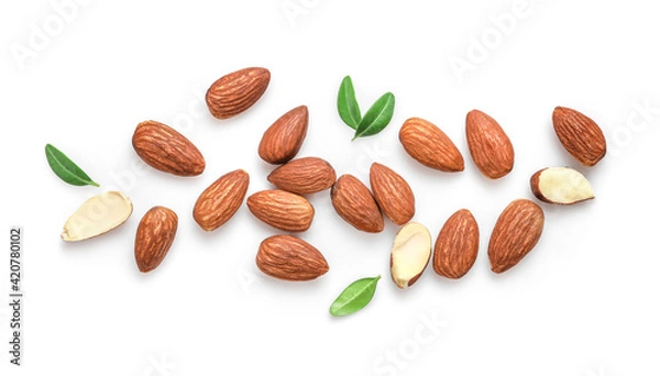 Obraz Tasty and nutritious almond nuts