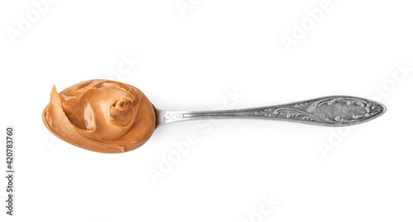 Fototapeta Tasty and nutritious peanut butter