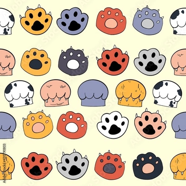 Obraz seamless pattern with animals