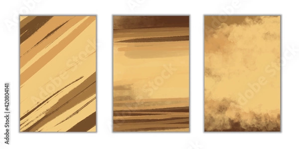 Fototapeta Modern universal art templates. Abstract design frames and backgrounds. Watercolor background for cards