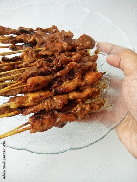 Obraz grilled chicken satay