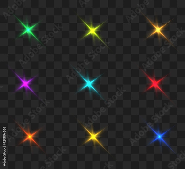 Fototapeta Magic star. Vector 10 eps.