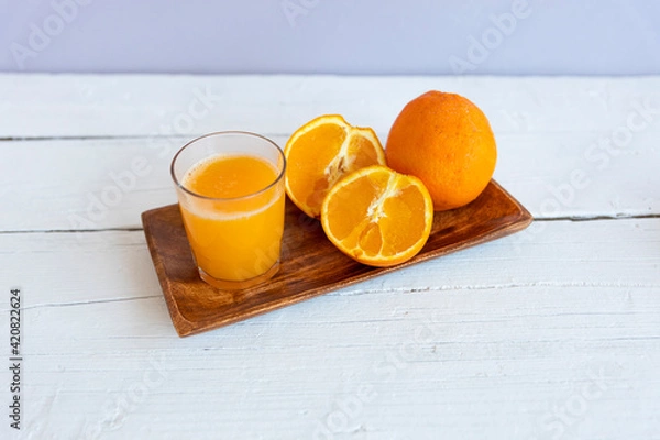 Obraz orange juice with oranges