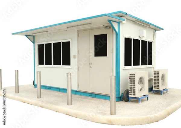 Obraz Office container isolated on white background