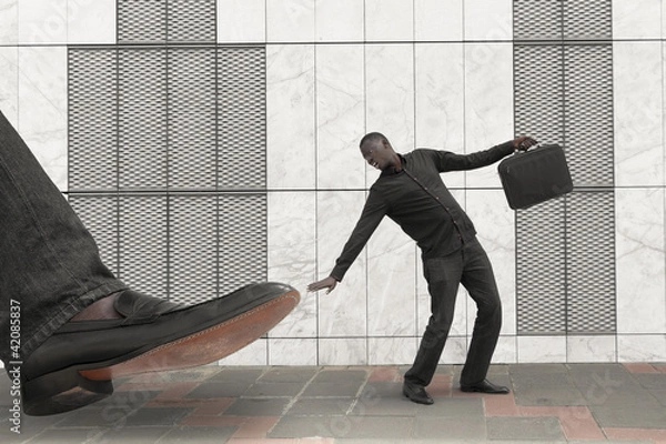 Obraz Praca z zwolnienia z pracy, koncepcja.