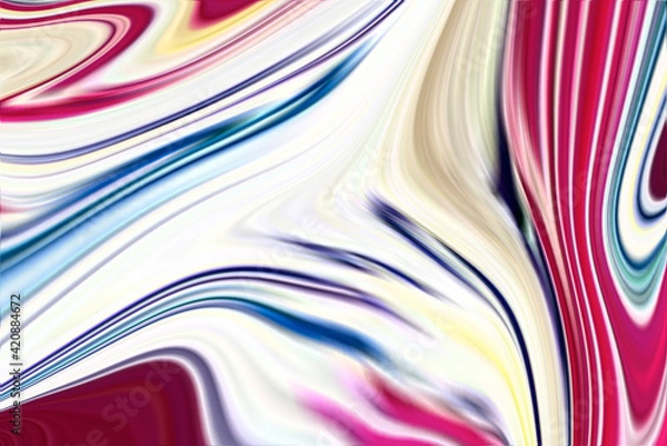 Fototapeta Abstract art of beautiful paint of marble.With beautiful fantasy ink patterns. Liquid paint. Art design for your design. Colorful bright combination of colors.