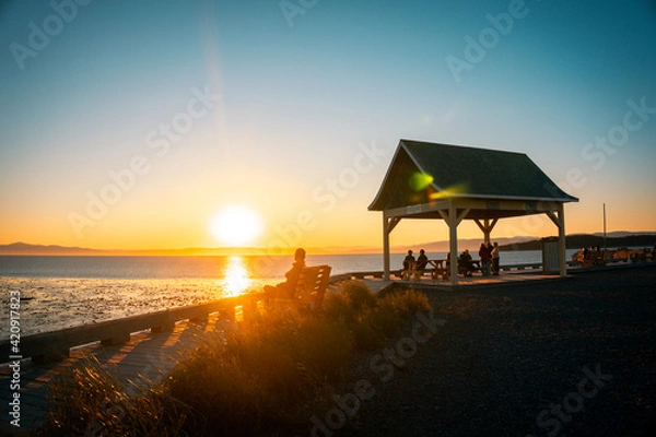Obraz sunset on the beach