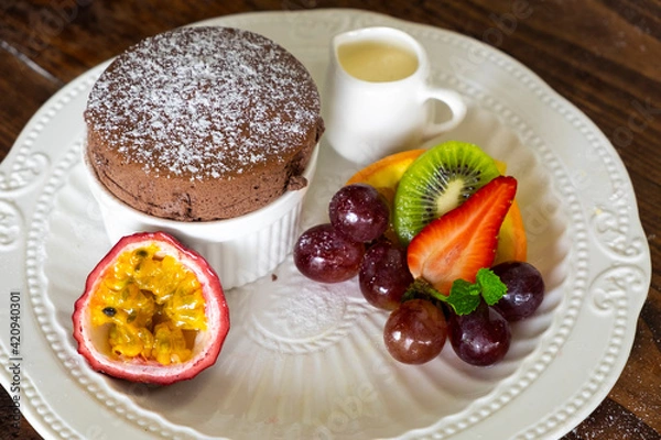 Obraz Cakes, sweets, pancakes and cream