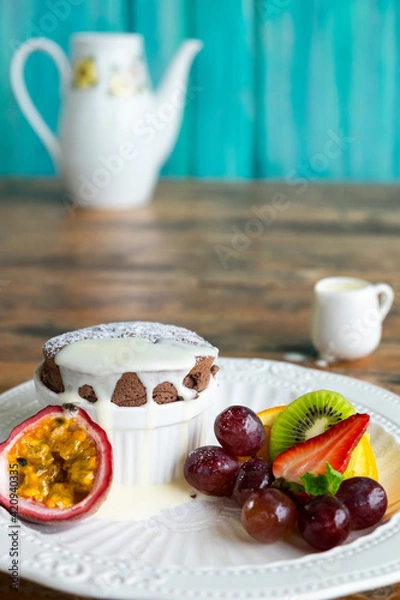 Obraz Cakes, sweets, pancakes and cream