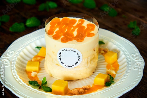 Obraz Cakes, sweets, pancakes and cream