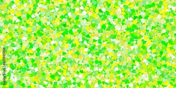 Fototapeta Light blue vector pattern with polygonal style.