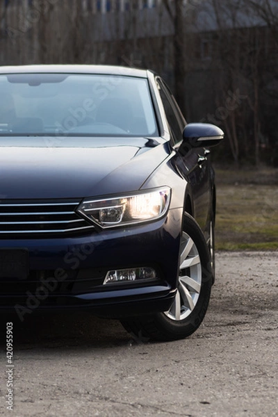 Obraz car headlight,German Car