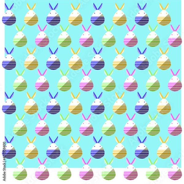 Fototapeta 卵のウサギ