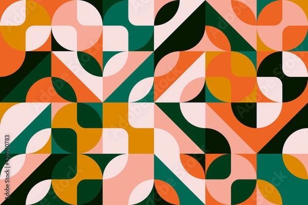 Fototapeta Abstract Geo Art Vector Pattern Composition With Geometric Shapes