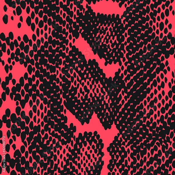 Fototapeta Animal print, snake skin texture background