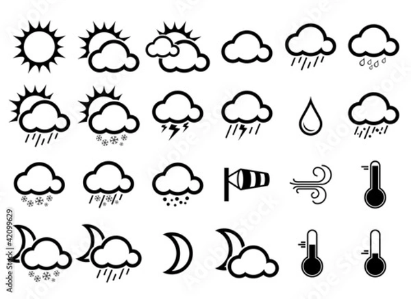 Obraz Weather icons