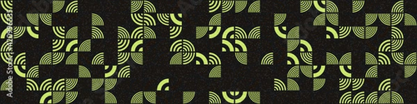 Fototapeta Abstract Geometric Pattern generative computational art illustration