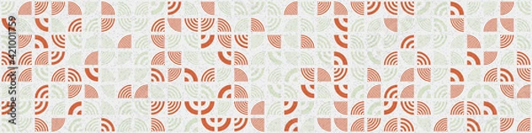 Fototapeta Abstract Geometric Pattern generative computational art illustration