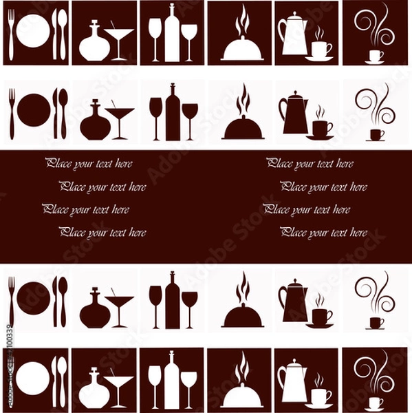 Obraz The menu restaurant