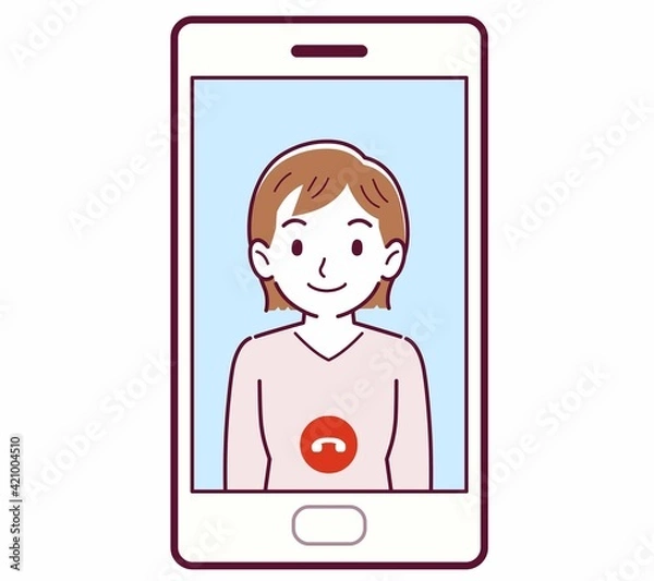 Fototapeta リモートで話す人