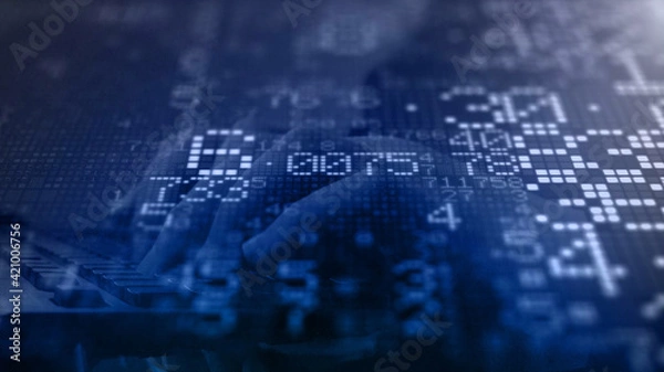 Obraz Business Communication Technology Security Data