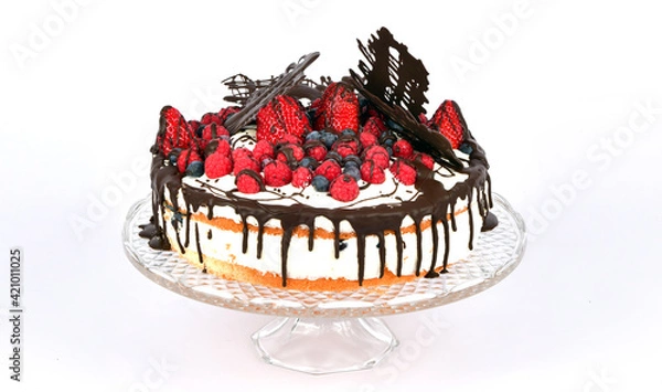 Obraz Waldbeerentorte
