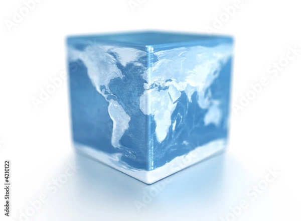 Fototapeta earth cube