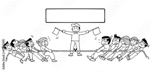 Obraz 綱引き-運動会