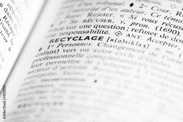 Fototapeta recyclage