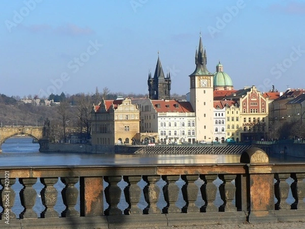 Fototapeta clochers de prague