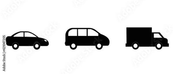 Obraz car icon.motor transport on white background.vector technology icons
