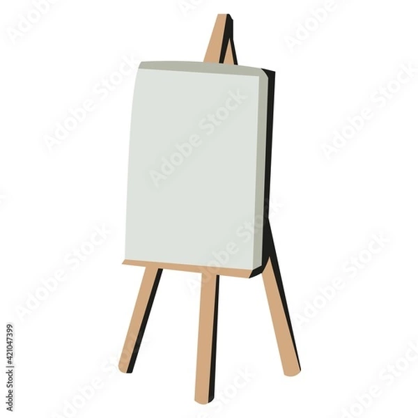 Obraz Easel. picture stand. owner image on white background