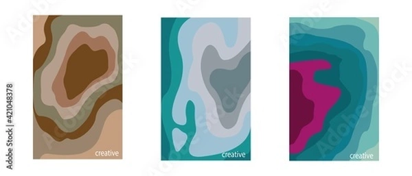 Obraz picture of colors.ambre colors.vector on white background