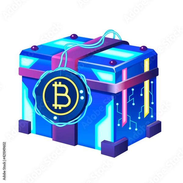 Obraz Modern container with crypto valute