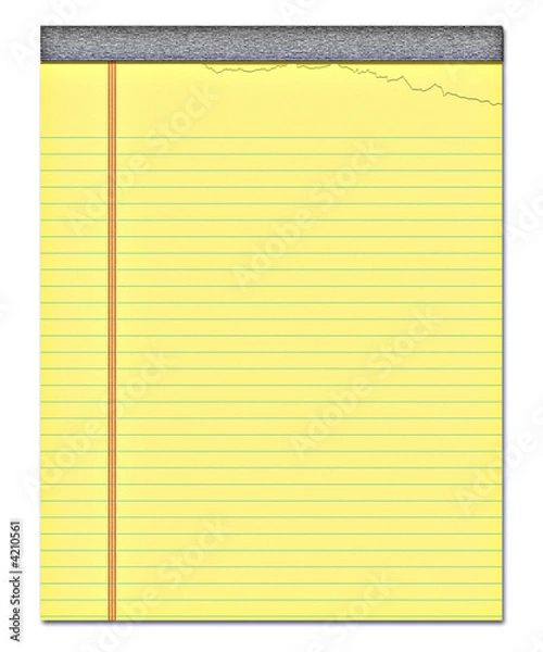 Fototapeta yellow notepad