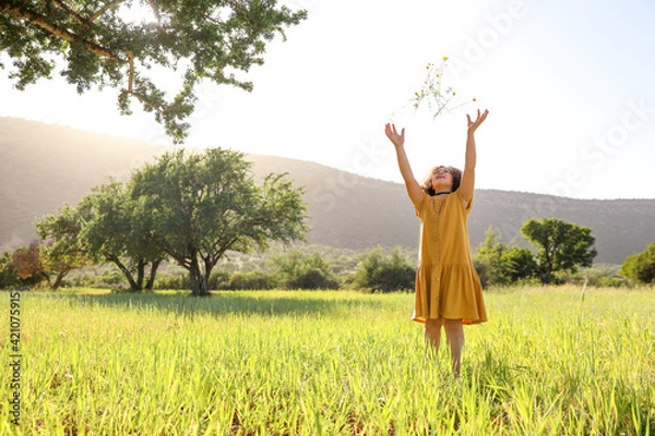 Fototapeta Child in the field.