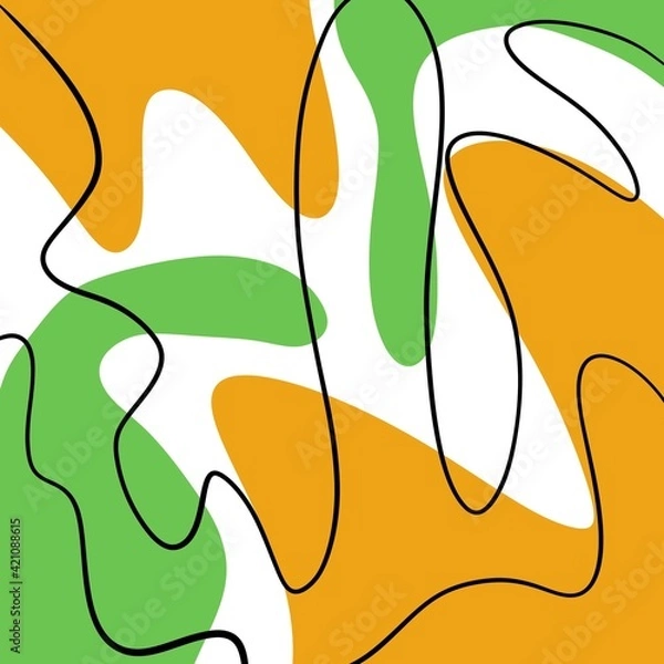 Obraz Cute hand drawn colorful abstract background. Unique texture template design for invitations, cards, websites, wrapping paper, textile