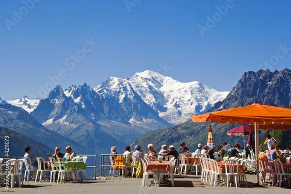Fototapeta Einkehr mit Ausblick