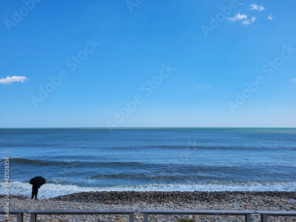 Fototapeta person on the beach
