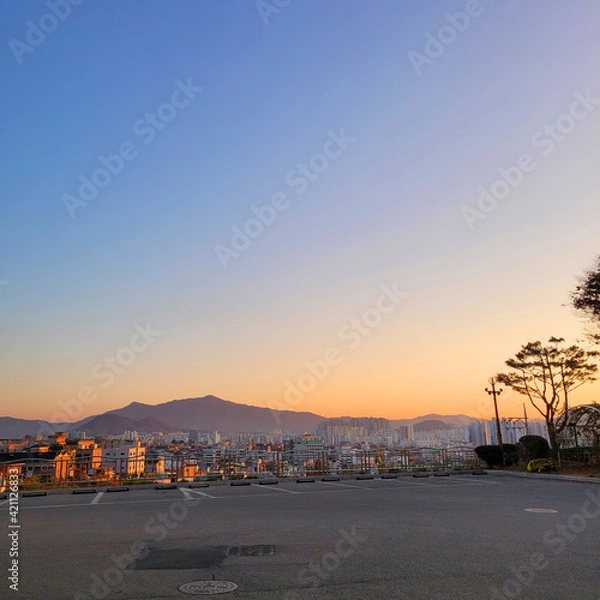 Fototapeta sunset on the beach