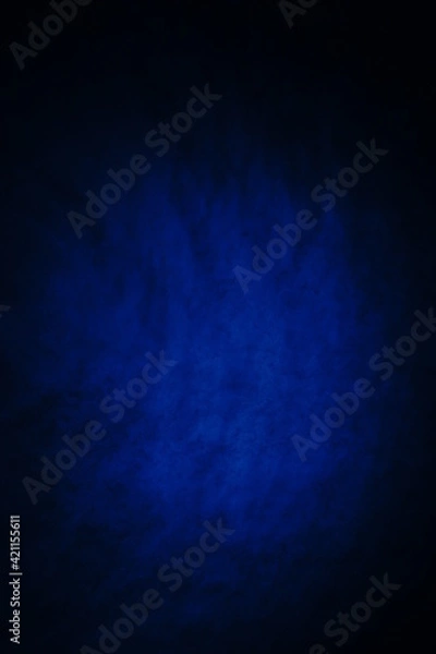 Fototapeta Dark, blurry, simple background, blue abstract background gradient blur.