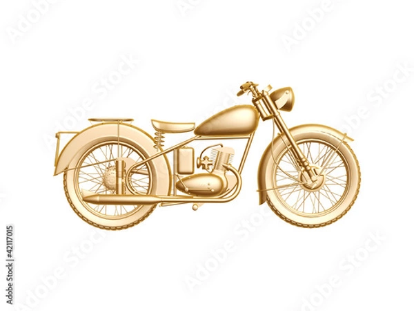 Fototapeta golden motor cycle